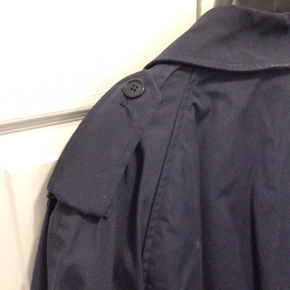VTG Center Mfg. Co Mens US Military Navy Blue All Weather Trench Coat Size 46R - Picture 7 of 15